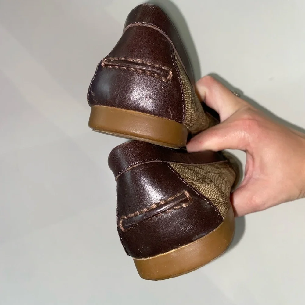 NWOT COACH BRAND OLIVE SIGNATURE C SLIP ON LOAFERS NEVER WORN LUXURY DESIGNER - Picture 13 of 14